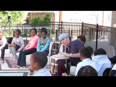 Red Hot Chili Peppers Drummer Chad Smith at Savoy Elementary