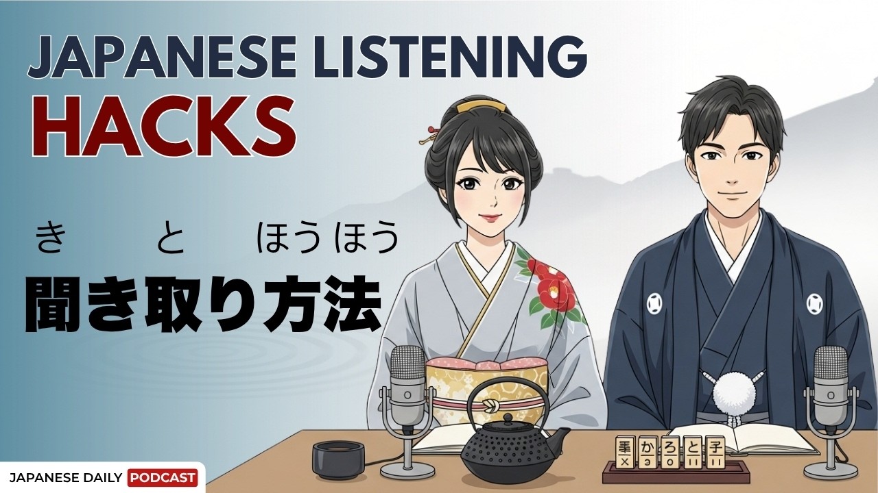 Top 3 Japanese Listening Strategies for Beginners (聞き取りのコツ) | Japanese daily podcast