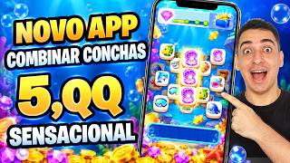 App Novo de Combinar Conchas e Peixes no fundo do mar