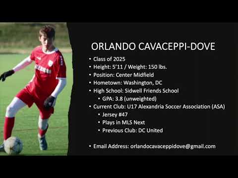 Orlando Cavaceppi-Dove - 2025 Center Midfielder - Highlights