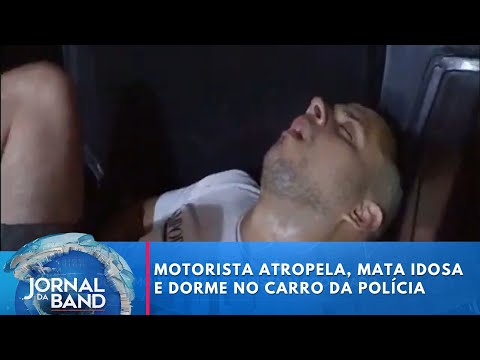 Motorista bêbado atropela, mata idosa e dorme no carro da polícia