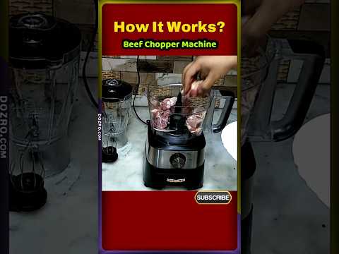 Beef Meat Chopper Machine in Food Processor | How It Works? #meat #mincedbeef #meatchopper