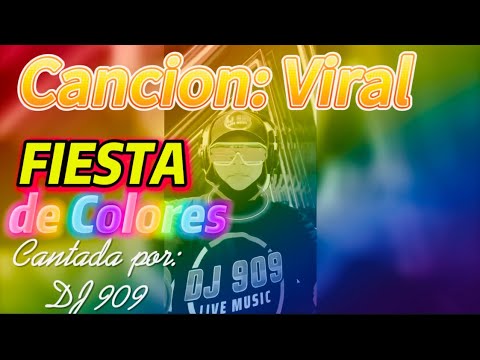 Canciones virales, fiesta de colores, DJ, fiesta