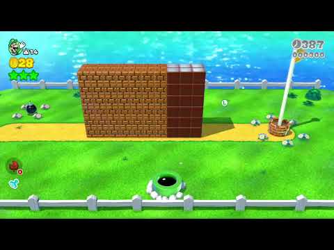 Super Mario 3D World (Switch) 5-5 Itemless Speedrun - Time: 15 (TWR)