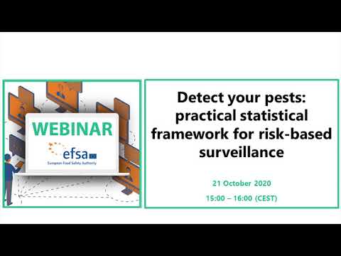 Webinar: Detect your pests - practical statistical framework for risk-based surveillance
