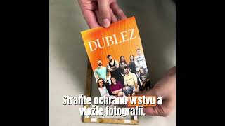 Dřevěný strom na zeď s fotorámečky