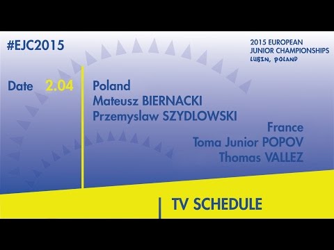M.Biernacki/P.Szydlowski(POL) vs. T.J.Popov/T.Vallez(FRA) #EJC2015 Lubin, Poland