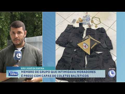 São José da Safira: Membro de grupo que intimidava moradores é preso com capas balísticas.