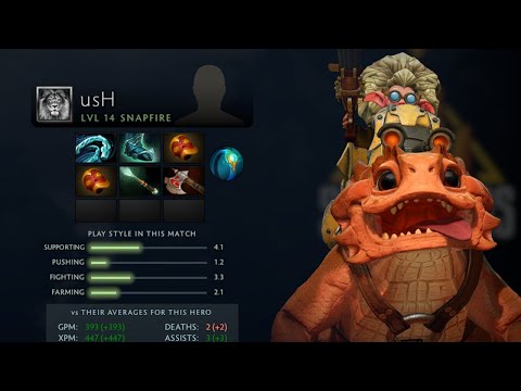 Dota 2 Replay 7.32D usH's Snapfire DogChamp vs Another NA Team