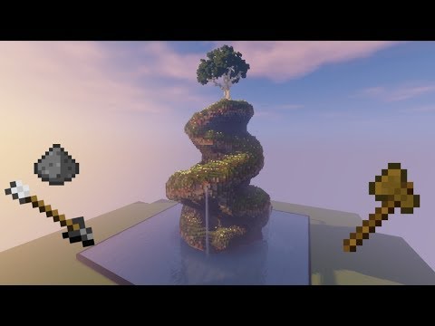 How to Build an Island with Voxel and Worldedit! - Minecraft Terraforming Timelapse