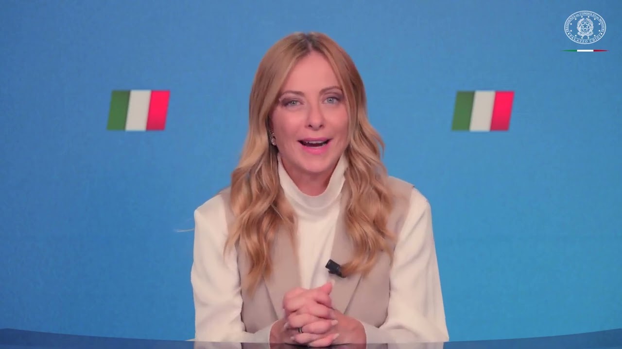 LA PREMIER GIORGIA MELONI INTERVIENE ALL'ABRUZZO ECONOMY SUMMIT