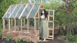 I built this greenhouse by myself using only scrap materials
