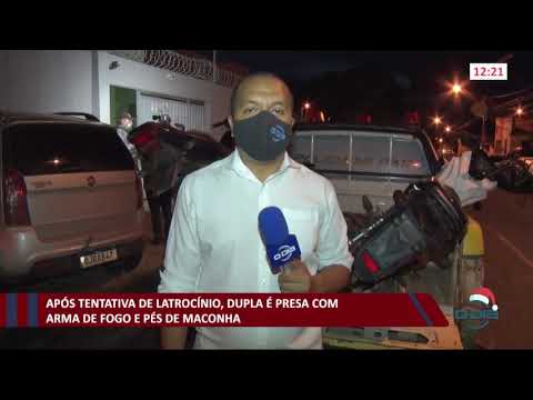 Após tentativa de latrocínio, dupla é presa com arma de fogo e pé de maconha 21 12 2020