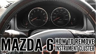 05 Mazda 6 How to Remove Instrument Cluster