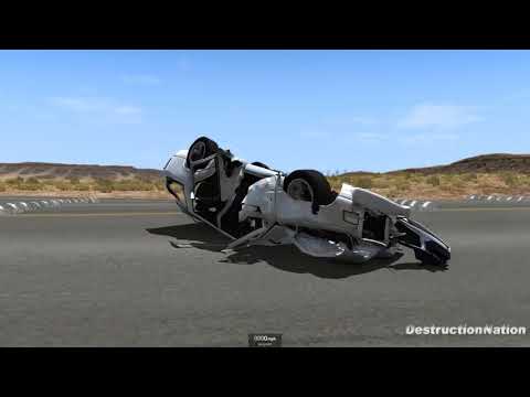 100 Consecutive Speed Bumps High Speed Testing #10   BeamNG DRIVE