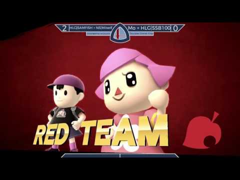 Sm4sh@Mines 48 - HLG|SAMFISH + NS|Miiself [L] Vs. Mo + HLG|SSB100 [W] - Doubles Grand Finals