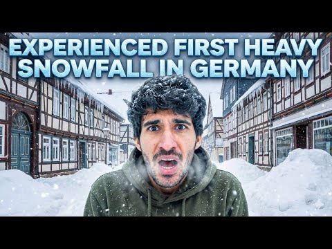 Experienced FIRST HEAVY SNOWFALL in Germany ❄️🥶