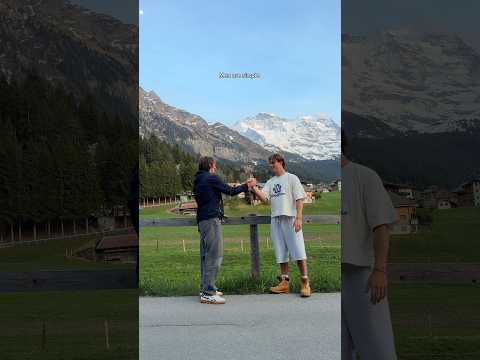 In Switzerland with my best mate