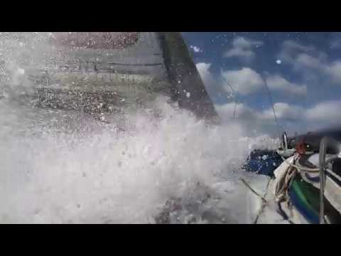 VO60 OSPA (exSEB) in up to 40 knots - Legends Race 2018