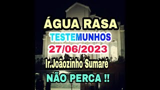 CCB Testemunhos Evangélicos 27/06/2023 Água Rasa atend.Ir.Joãozinho Ancião Sumaré #ribeiromusicoccb