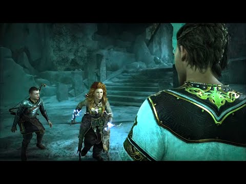 God of War Ragnarök - Heimdall bullies Atreus and Thrúd