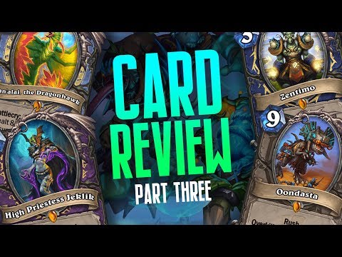 OP Legendaries and Tons of New Cards! | Rastakhan's Rumble Review Part Three | Hearthstone