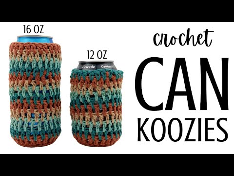 Crochet Can Cozy  - 12 & 16 Oz Cans