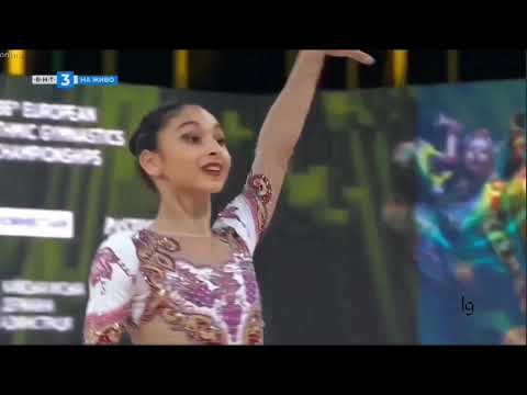 Arzu Jalilova 4 All-around Routines European RG Championships Kiev 2020