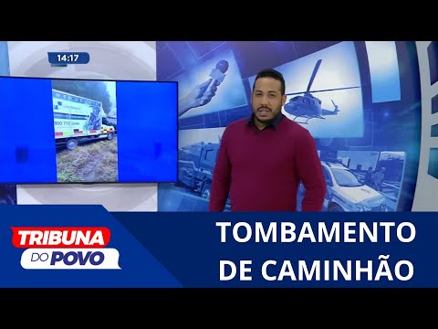 Caminhão carregado com gasolina tomba em Presidente Nereu