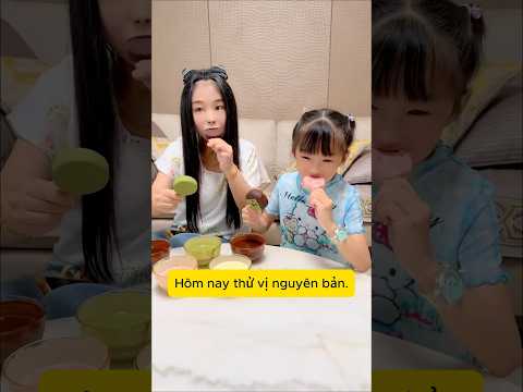 Cùng mẹ con MiMi làm kem giải khát mùa hè  #mebe #nauan  #vuichoicungcon #giadinh
