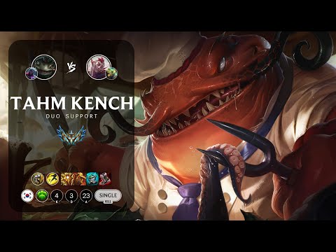 Tahm Kench Support vs Rakan - KR Challenger Patch 13.7