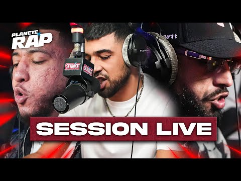 SESSION LIVE (avec Zkr, Gips, Imed zee, Bilon, Kinsh Makavels) #PlanèteRap