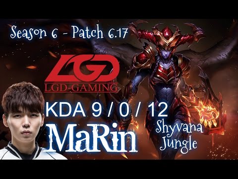 LGD MaRin SHYVANA vs GRAVES Jungle - Patch 6.17 KR Ranked | League of Legends