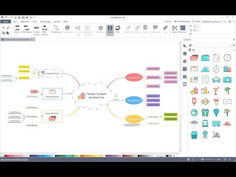 MindMaster Tutorial - Mindmap Thema Format bearbeiten