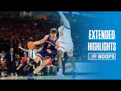 Northwestern at Maryland | Extended Highlights | Big Ten Men's Basketball | 03/08/2025