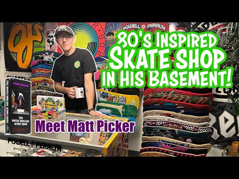 He Put an 80s Skate Shop in His Basement! Meet Matt Picker From the Bones Brigade Audio Show