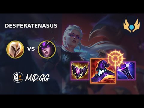 MID.GG: [ DesperateNasus ] Kayle MID vs Syndra | EUNE CHALLENGER | LOL Season 2025