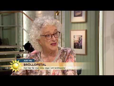 Så lyckas du med ditt bröllopstal – Ribbing tipsar! - Nyhetsmorgon (TV4)