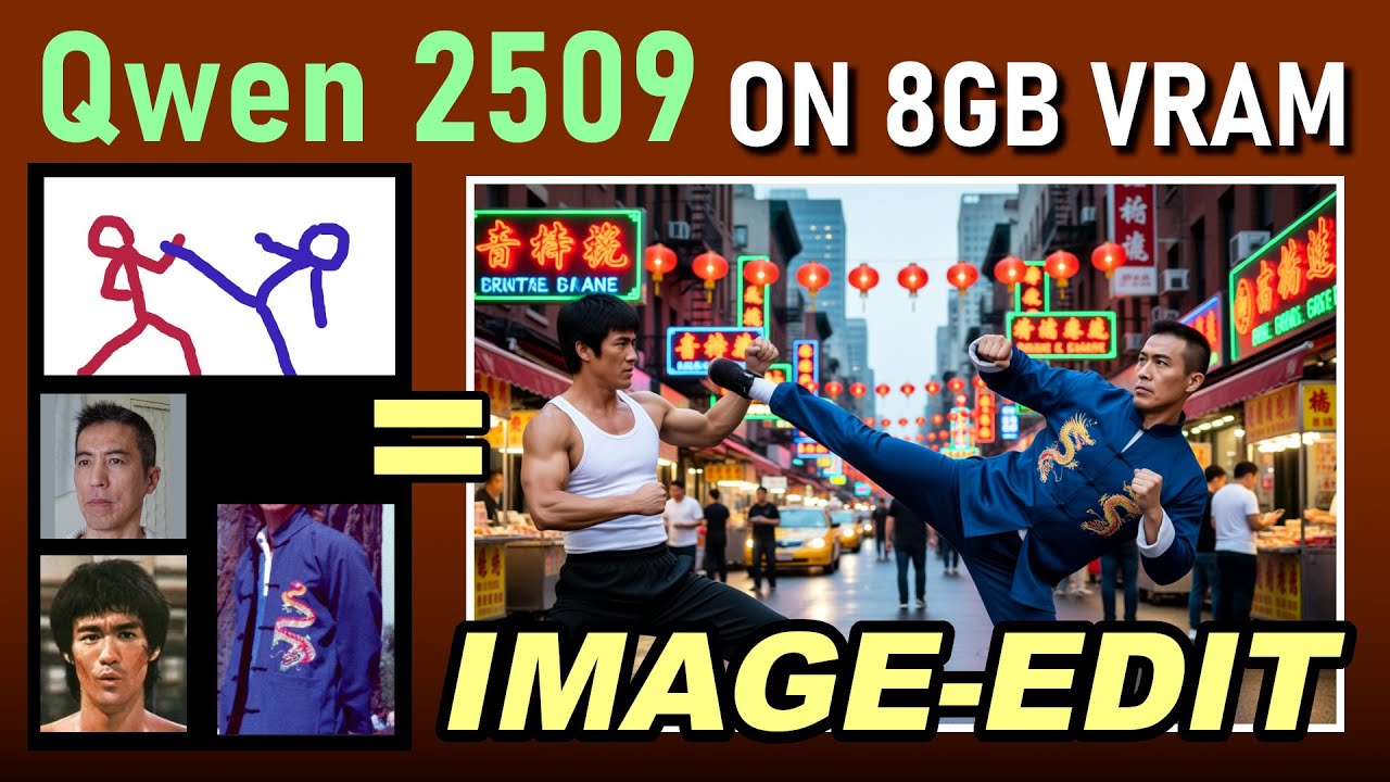 Free unlimited Image to Image with Qwen 2509 on 8GB VRAM