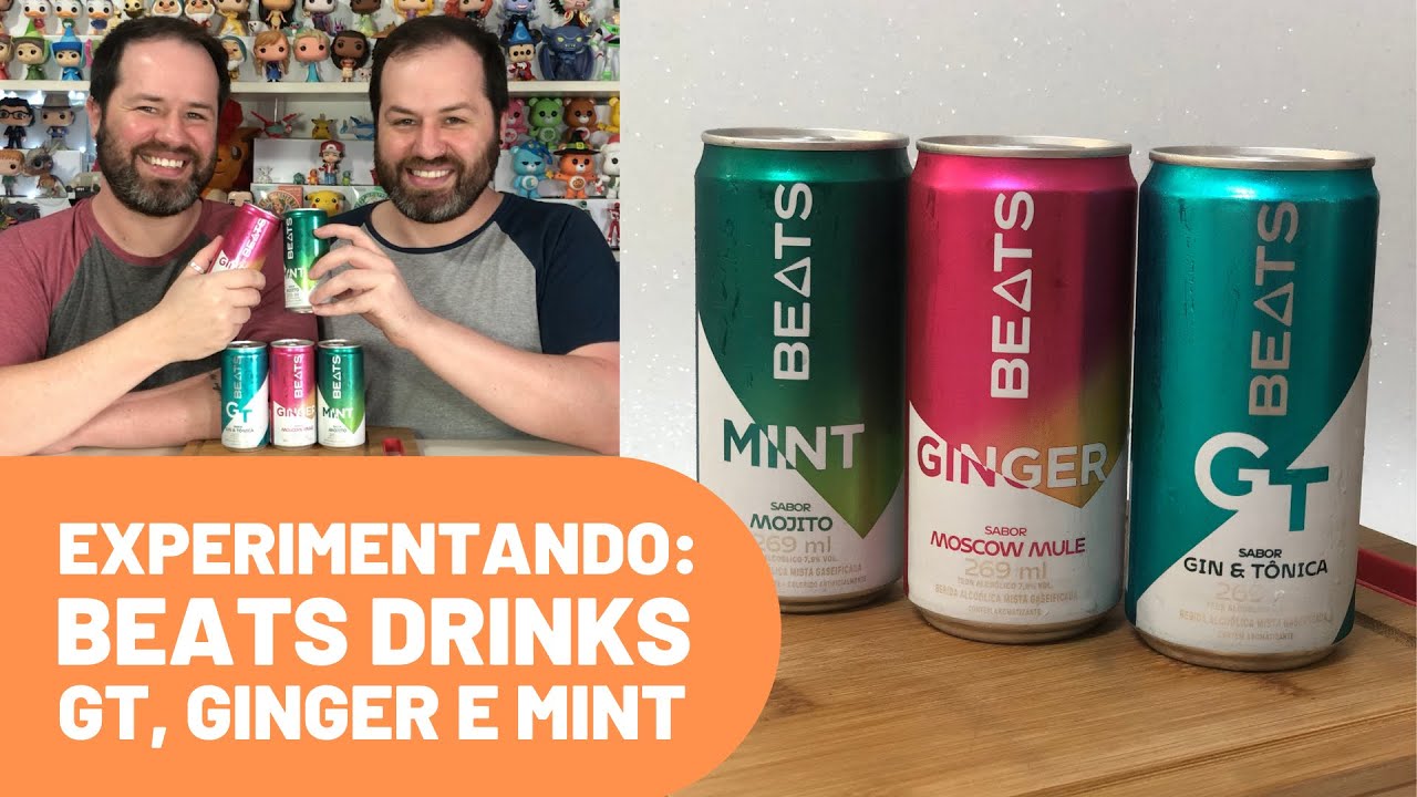 #461 Experimentando: Beats Drinks - GT, Ginger e Mint (Gin Tônica / Moscow Mule / Mojito)