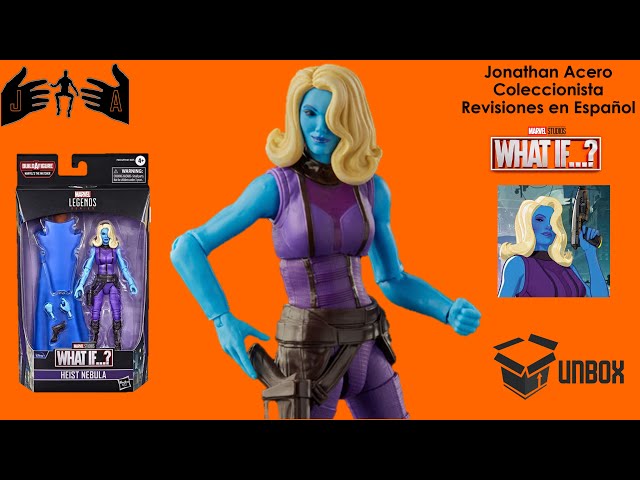 Vídeo relacionado con Hasbro Marvel Figura de acción de Heist Nebula de 15 cm de Legends Series, Incluye diseño Premium, 1 Accesorio y 2 Piezas de Build-a-Figure