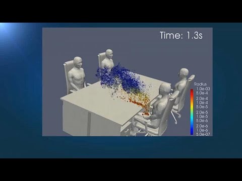 Японские учёные показали, как распространяется вирус