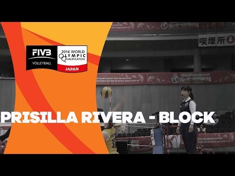 Blocking-machine Prisilla Rivera! - Women's OQT Japan 2016