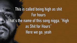 J. Cole - High For Hours (Lyrics)