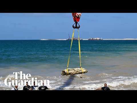 Footage shows submerged artefacts retrieved from the depths off Alexandria’s coast