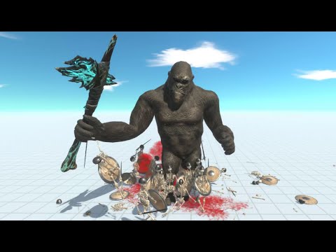 NEW - KONG AXE VS ALL UNITS ARMY (Infernals) Animal Revolt Battle Simulator