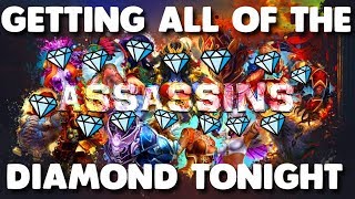Getting 10 Diamonds Tonight!! Getting Every Assassin Diamond - Sub Goal 1,344/1500