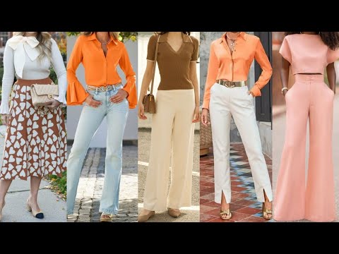 COMBINACIONES de ROPA FINOS SENCILLO ELEGANTES y DISCRETOS CON MODA PRIMAVERA VERANO 2024