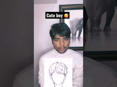 Indian boy trying Asian hairstyle #hair #hairstyles #hairstyletutorial #hairstyletutorial #haircare