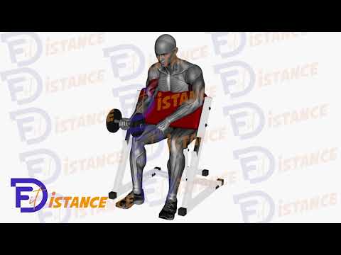 Exercice Curls pupitre unilatéral haltère (Preacher)